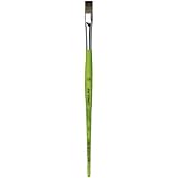 da Vinci Student Series 374 Fit for School and Hobby Paint Brush, Flat Elastic Synthetic with Green Matte Handle, Size 10