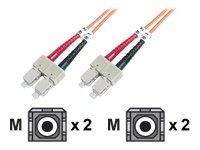DIGITUS LWL Patchkabel SC/SC 50/125um 3m Multimode Duplex Halogenfrei bis 1Gbit mit Messpr Preisvergleich