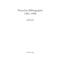 Paracelsus-Bibliographie 1961-1996