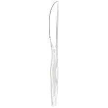 Dixie KH017 Heavy Weight Polystyrene Knife, 7.5" Length, Crystal Clear (Case of 1,000)