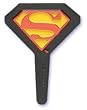 Superman Plastic Cake Decorating Cupcake Pick - 12 ct