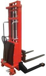 Dayton 5RRY9 Stacker, Fixed Base, 2200lb, 118In 