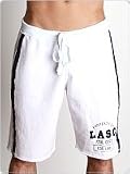 LASC Cotton Fleece Gym Shorts White