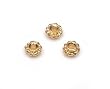 Gold Round Cast Beads, 25 Pc/Pkg