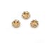 Gold Round Cast Beads, 25 Pc/Pkg