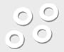 FORBIKES 08-0270 SET 50 TEFLON-UNTERLEGSCHEIBEN F�R SCHRAUBEN M6