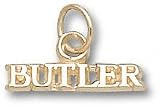 Butler Bulldogs Solid 10K Gold ''BUTLER'' 1/8'' Pendant