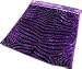 Flowers and Zebra Purple Double Sided Blanket Super Soft