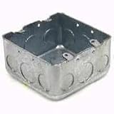 4IN SQ SWITCH BOX 2-1/8IN DEEP