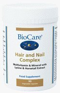 Biocare Hair & Nail Complex 90 Vegicaps