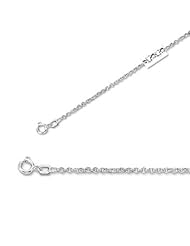 16" 14K White Gold 2.0mm (0.08") Polished Diamond Cut Round Rolo Chain w/ Spring Ring Clasp