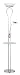 Concierge Combo Torchiere- Steel