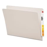 New-Smead 25310 - Colored File Folders, Straight Cut, Reinforced End Tab, Letter, Gray, 100/Box - SMD25310