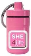 She 4Life Pink Key Chain Pill Fob