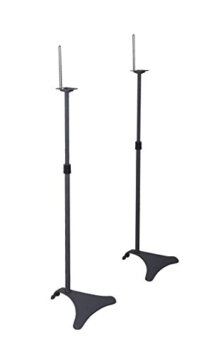 Atlantic satellite 77305018 2 speaker stands (black)