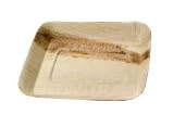 25 assiettes palmier carrées biodegradables 17x17 cm