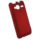 New Rubberized Red Snap-On Cover For HTC EVO Shift 4G A7373 Premium Rubberi ....