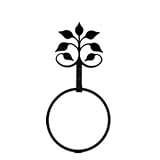 VWI TBR-109 Leaf Fan Towel Ring Powder Metal Coated