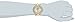 Burgi Swarovski Crystal Studded Watch - 4 Genuine Diamond Markers, See Through and Sunray Dial On Beige Satin Over Leather Women’s Watch - BUR104