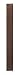 All Wood Cabinetry FS30-CG 3-Inch Wide by 30-Inch High Filler Strip, Chocolate Glaze Maple