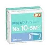 Mini Staples for use in Max HD-10DF Stapler, 3/8 Crownx3/16 Leg, 5000/Box MXB105M