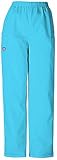 Cherokee Workwear Women's Cargo PETITE W4200P Pull-On Scrub Pant (Mali-blu, X-Small Petite)