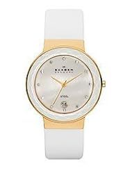 Skagen Classic White Leather Womens Watch Skw2033