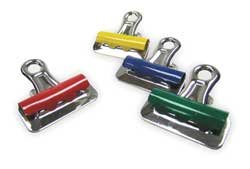 Industrial Grade 2WFW4 Bulldog Clip, 3 In W, Asrt, PK12