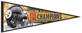 Pittsburgh Steelers 5 Times Super Bowl Champions Pennant