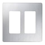 Screwless Two-Gang Wallplate