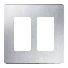 Screwless Two-Gang Wallplate