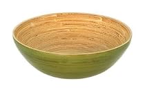 Simply Bamboo 7" Bamboo Bowl Glossy Celadon