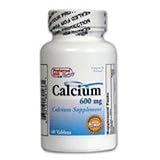 Calcium 600 Mg Supplements To Reduce Risk Of Osteoporosis By Kpp - 60 Tablets