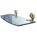 Allied Brass 18" SINGLE GLASS SHELF - SMOOTH 433/18-SN