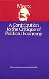 A contribution to the critique of political economy