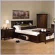 Prepac Manhattan Espresso Wood Platform Storage Bed 3 Piece Bedroom Set Review