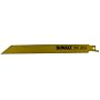 DeWalt DW4809 8-Inch 14 TPI Straight Back Heavy-Gauge Bi-Metal Reciprocating Saw Blade, 5-Pack