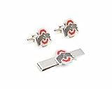 Ohio State Buckeyes Cuff Links and Tie Bar Gift Set