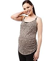 Maternity Pure Cotton Ruched Animal Print Chemise