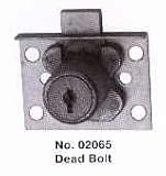 Corbin Cabinet Lock (CCL) 02065-26D-KD Deadbolt Drawer Lock, 7/8 Cylinder Length, Satin Brass Finish