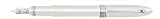 Omas 360 Collection Iceberg White w/ HT Trim Fine Point Fountain Pen - O-03A0008F