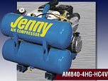 Jenny AM840-4HG-HC4C Hand Carry Air Compressors: 4 HP, 4 Gal, Gas, CFM(100PSI- 4. 7; 125PSI- 4. 4)