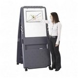 Iceberg 30137_BULK Presentation Easel, 2-Sided, 35W x 37L x 73H, Charcoal Gray