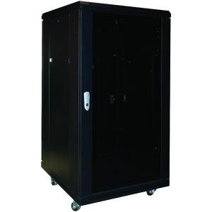 NEW OMNIMOUNT RE18 COMPLETE EQUIPMENT RACK WITH LOCKABLE DOOR