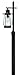 Hinkley 2091SB Nautical One Light Post Top/ Pier Mount from Calistoga collection in Bronze/Darkfinish,