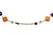 Multi-Gemstone and Carnelian 14K Gold Necklace