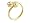 9ct Gold and Cubic Zirconia Thumb Ring - J