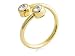 9ct Gold and Cubic Zirconia Thumb Ring