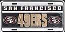 NFL License Plate - San Francisco 49ers