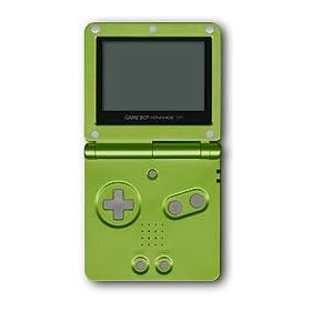 Game Boy Advance SP Lime Green System with Donkey Kong Country
